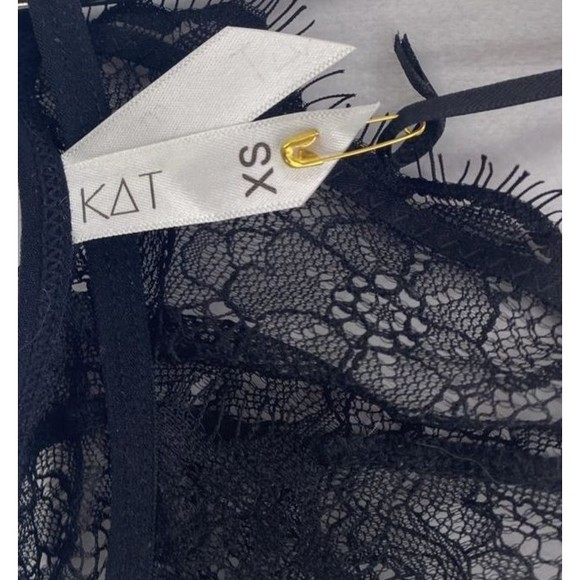 Kat The Label Bralette XS 30B 32A Racerback Black Unlined Australia - Picture 5 of 9